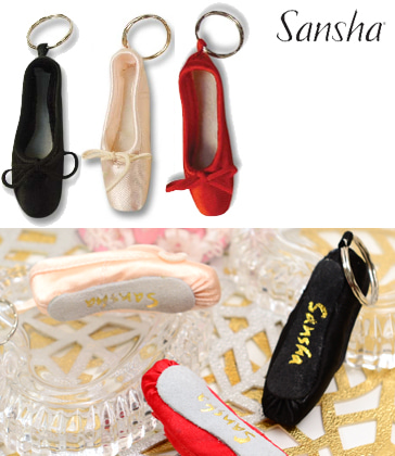 [Sansha(산샤)] Mini pointe shoe on a key ring(키링) #수입발레 #토슈즈키링 #발레리나선물 #발레굿즈